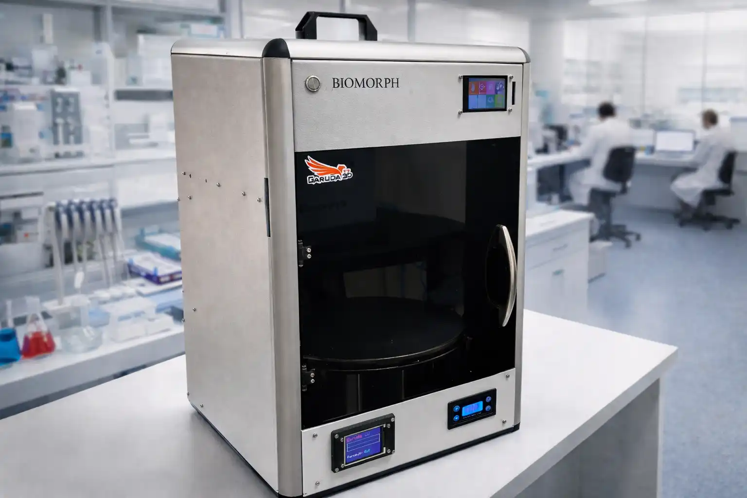 Bio MORPH bio 3D printer with UV curing and pressure monitoring for tissue engineering research