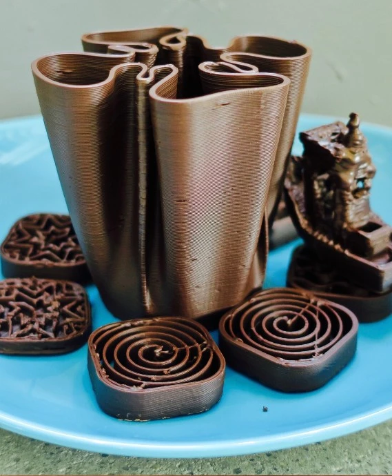 'chocolate 3D printing fine dining applications