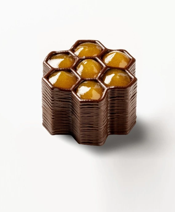 chocolate 3D printing process layer by layer