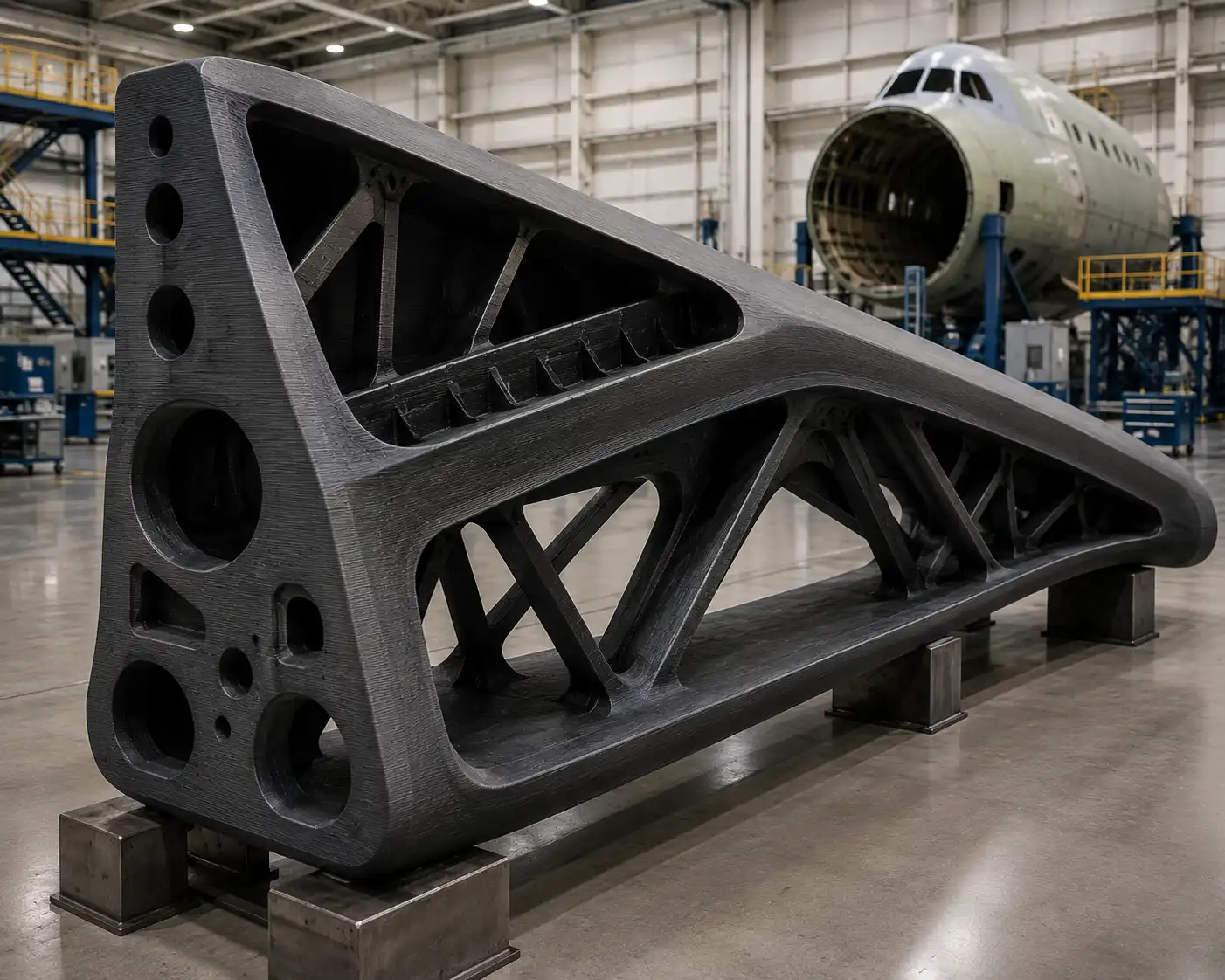 Aerospace tooling jigs and fixtures produced with GF1000 pellet 3D printer