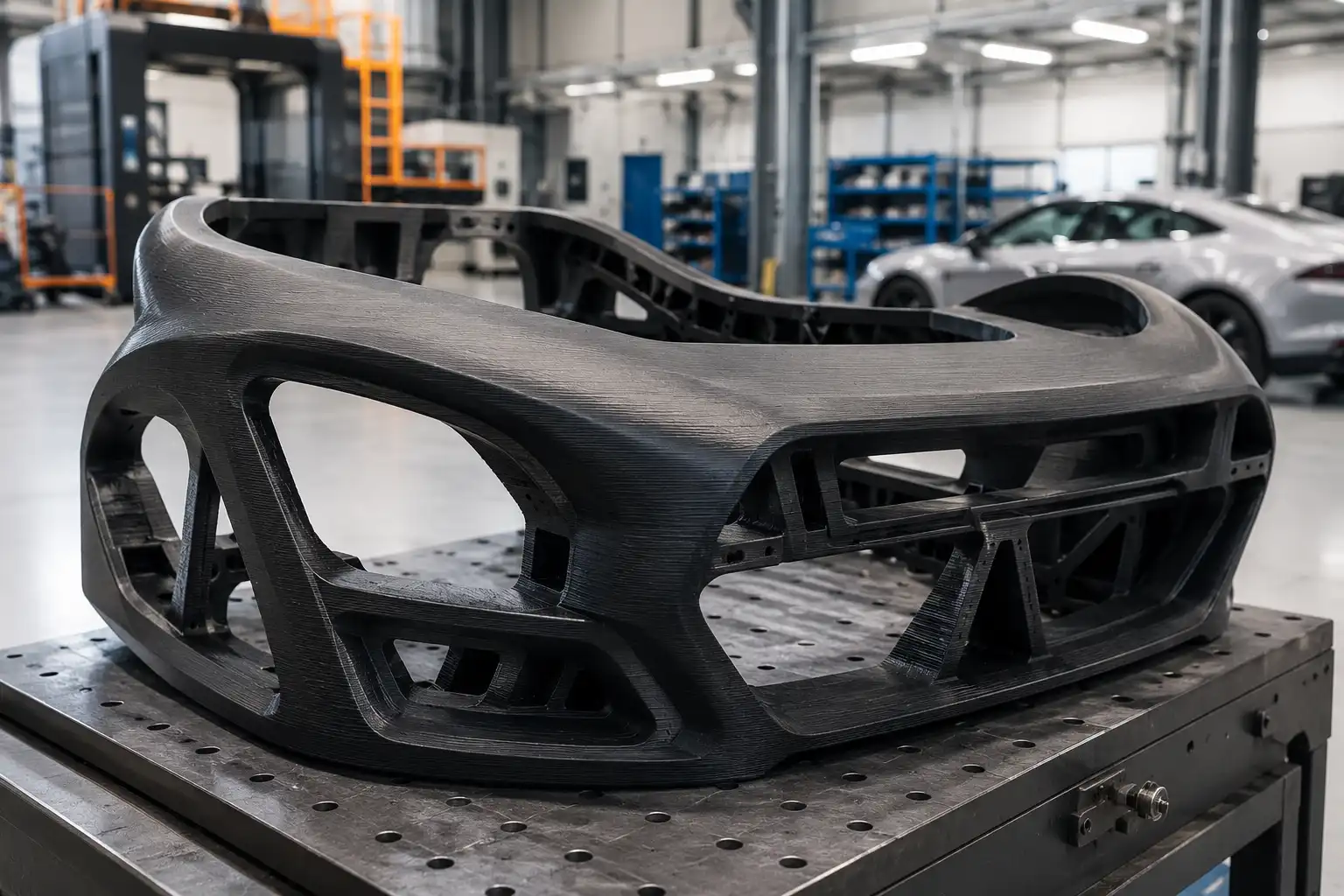 Automotive prototype components made with GF1000 large-format pellet 3D printer