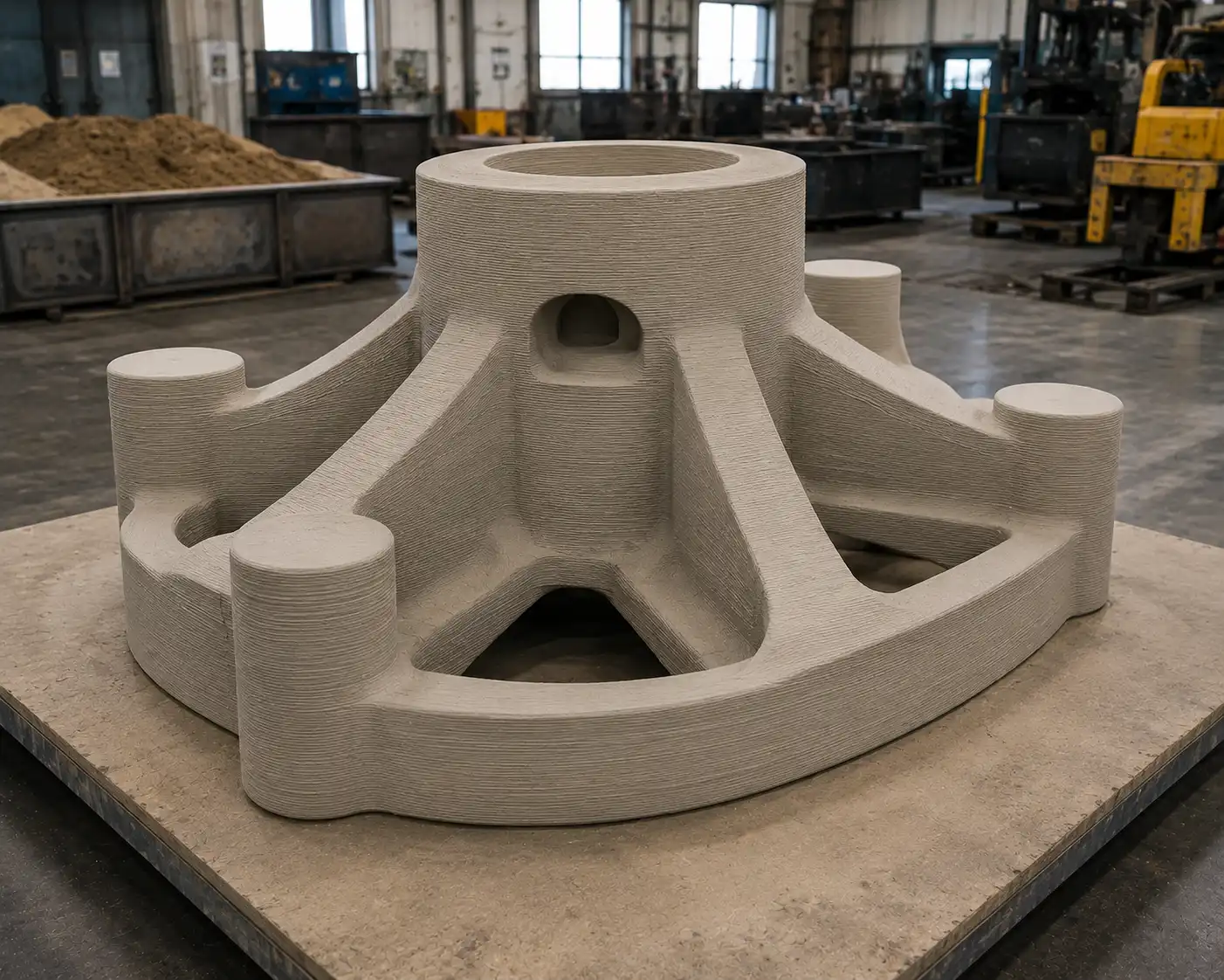 Foundry patterns for casting created with GF1000 FGF pellet 3D printer