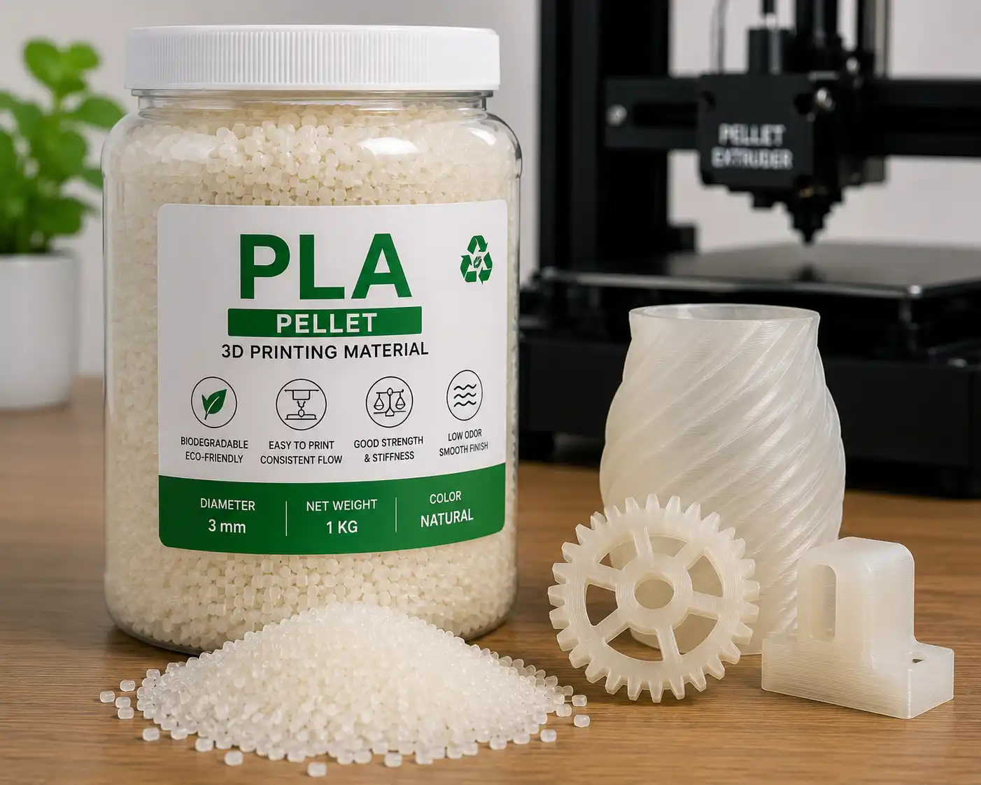 PLA pellet material
