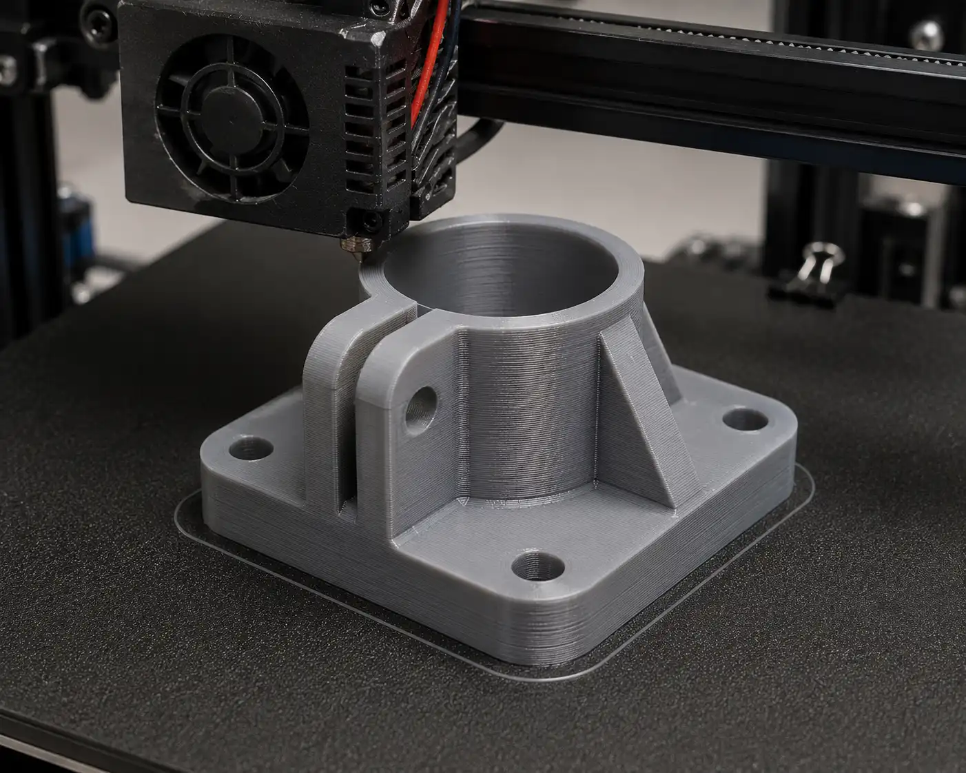 3D printing process — from CAD design to printed part